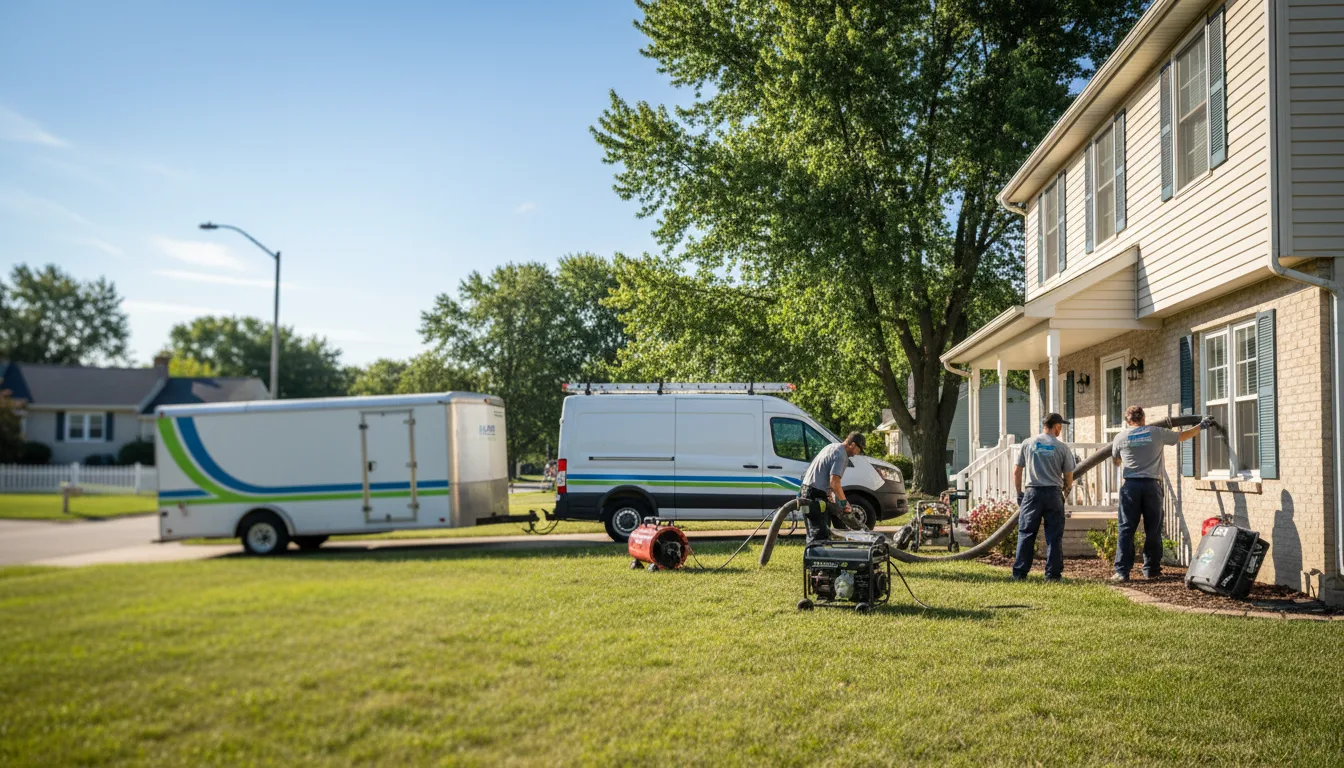 Flooded Basement Restoration And Cleanup With Repair in Harrisburg, OH near me
